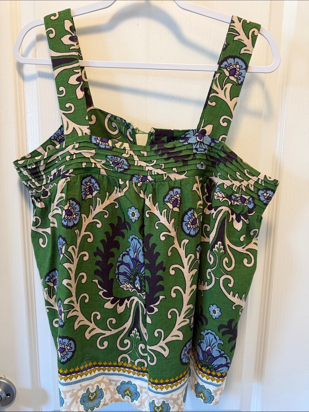 Sanctuary Green Floral Print Sleeveless Top